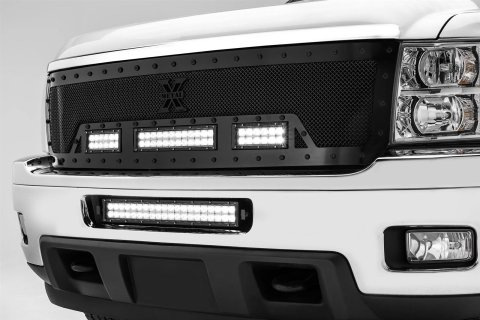 ZROADZ Front Bumper Center LED Light Brackets for 2011-2013 SILVERADO 2500 HD, 3500 HD - Z321151 Auxiliary Mounting Bracket, Bracket