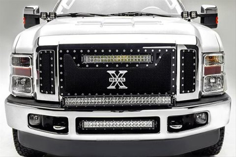ZROADZ Light Mount Brackets Z325631 2008-2010 FORD F250/350: Front Bumper Top LED Bar Mounts - to mount 30" Zroadz LED or Similar Style light