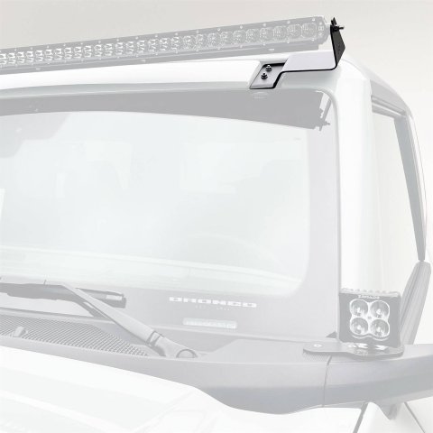 ZROADZ Front Roof LED Light Brackets for 2021-2022 BRONCO - Z335411 Mount Brackets, 50 in. Brackets, Front, Mount, Bolt-On, No Drilling Required, Ford, Bronco, Sold as a Pair