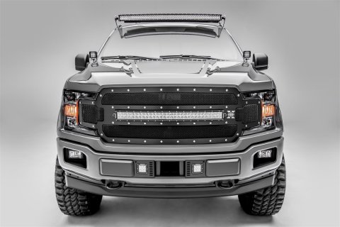 ZROADZ - Bumper Accessories for 2018-2020 F-150 Z325711-KIT 2018-Ford (ALL) Front LED Light Bar Mount KIT Includes (2) 3Inch Cube LED Light, Universal Wire Harness