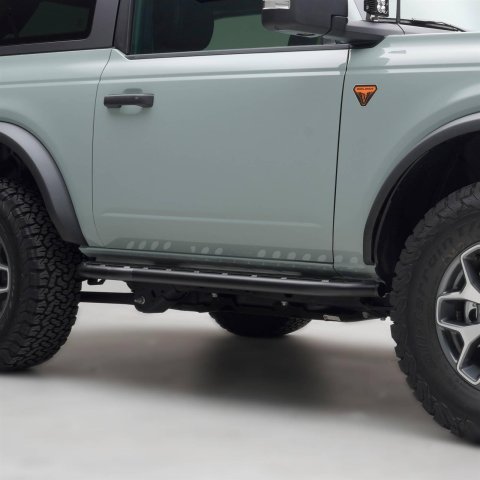 ZROADZ Rock Slider Side Steps for 2021-2022 BRONCO - Z745421 Guards, Sliders, Steel, Black Powdercoated, Bolt-On, No Drilling Required, 2 Door Ford Bronco, Pair