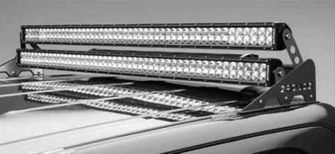 ZROADZ Light Mount Brackets Z350002 Roof Modular - Add On Dual LED Bar - To Add and Install Dual/Stacked Straight Zroadz Led Lights or Similar Style