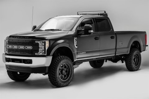 ZROADZ Light Mount Brackets Z355471 2017 Ford F-250 /350 Modular Rear Roof LED Bar Mounts - Multi - Multi Directional - 55 Inches Width - With 4 LED Bar Mounts