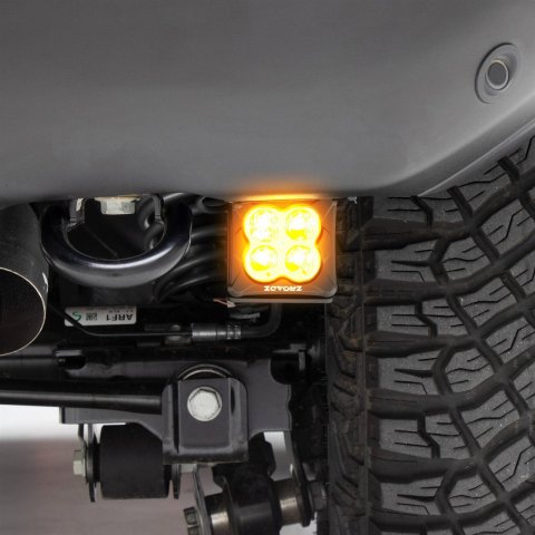 ZROADZ Rear Bumper LED Light Kits Z385401-KITA Pods, Kit with 3 Inch Amber Pod Lights, Sold a Kit