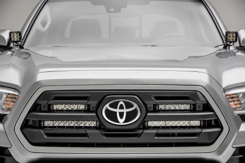 ZROADZ OEM Grille LED Light Kits Z419711-Kit OE Kit, 2018-2018 TOYOTA TACOMA: Main Bar Mounts (Black) – Installs Behind Assembly