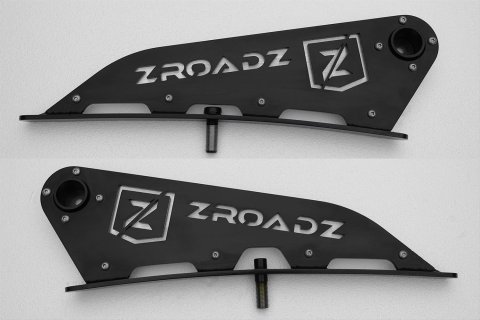 ZROADZ Auxiliary Light Mounting Brackets Z335461 1999-2016 FORD F250/350: Front Roof LED Bar Mounts - To Mount One 52" Zroadz Straight OR Curved LED Bar or similar style