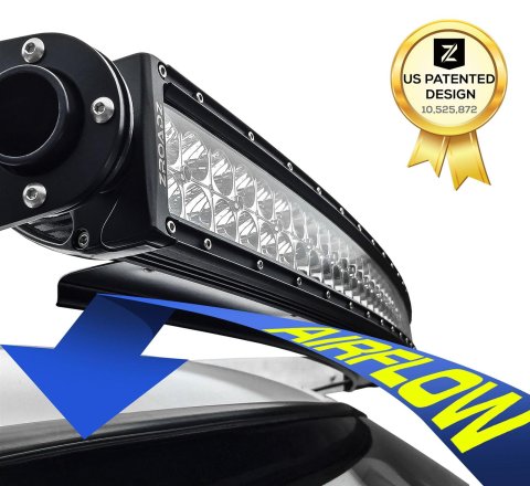 ZROADZ Noise Canceling Wind Diffusers Z330051S Light Bar, Cancelling Universal Diffuser