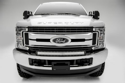 ZROADZ Light Mount Brackets Z325472 2017-Ford Super Duty F-250-350 Front Bumper Top LED Bar Mounts - to mount 30"" Curved Zroadz LED or Similar Style light