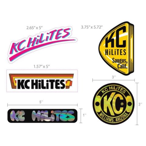 KC HiLiTES Decals 9948 Throwback Logos Sticker Pack