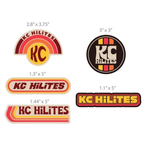 KC HiLiTES Decals 9949 Reimagined Retro Logos Sticker Pack