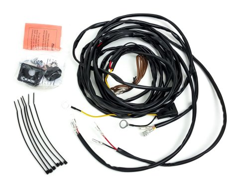 KC HiLiTES Universal Light Wiring Harnesses 63082 Auxiliary Harness, Switch, Designed for Cyclone LED Lights, Kit