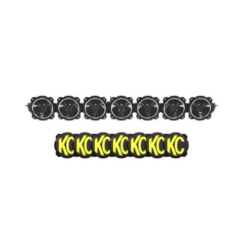 KC HiLiTES Gravity Titan 20,804 Lumens 45 Inch LED Light Bar 91420 Auxiliary Lights, in. Gravity® Bar, Threaded Bumpstop Mount, 7-Light, Kit