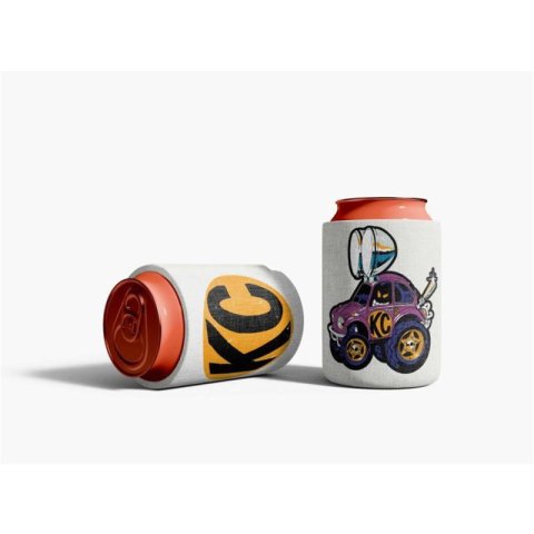 KC HiLiTES Baja Retro Koozies 9945 Bug Koozie - Natural