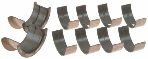 Speed-Pro Competition Series Main Bearings 141M Bearings, Series, Standard Size, Tri Metal, 3/4 Groove, Chevy, 7.4L, Set of 5
