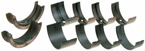 Speed-Pro Competition Series Main Bearings 108M10 Bearings, Competition, 0.010 in. Crankshaft Undersize, Super Duty Alloy, H-14, 1/2 Groove, Oldsmobile, 400, 425, 455, Set of 5