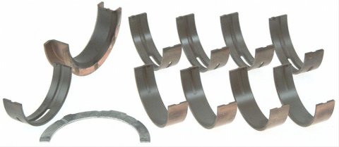 Sealed Power Main Bearing Sets 149M25MM Bearings, Performance, 0.25mm Crankshaft Undersize, Tri Metal, Full Groove, Ford, 4.6L, DOHC, Set of 5