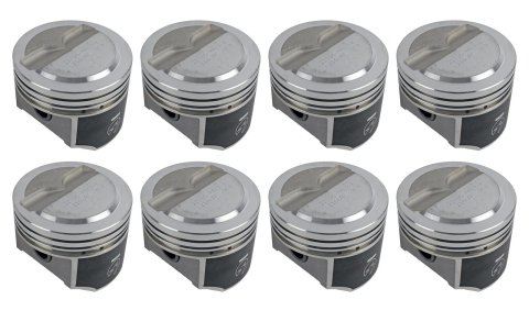 Speed-Pro Forged Pistons for 1962-1965 CORVETTE - L2166AF30 Pistons, Forged, Dome with Two Valve Reliefs, 4.030 in. Bore, Chevy, Small Block, Set of 8