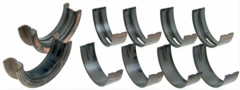 Sealed Power Main Bearing Sets 146M Bearings, Performance, Standard Size, Tri Metal, 3/4 Groove, Ford, Mercury, 351C, Set of 5
