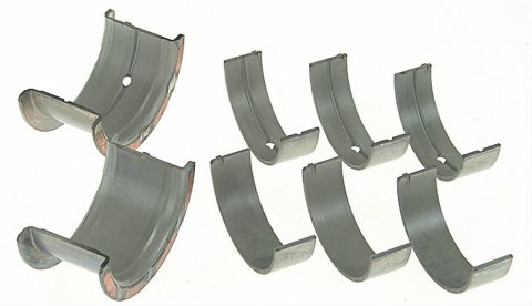 Sealed Power Main Bearing Sets 5085M Bearings, Standard Size, Tri Metal, Full Groove, Chevy, V6, 3.3L, 3.8L, 4.3L, Set of 4
