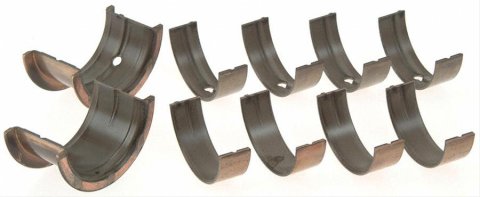 Speed-Pro Competition Series Main Bearings 139M20 Bearings, Competition, 0.020 in. Crankshaft Undersize, Tri Metal, 3/4 Groove, Chevy, 302, 305, 350, Set of 5