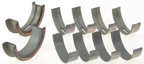 Sealed Power Main Bearing Sets 5078M10 Bearings, 0.010 in. Crankshaft Undersize, Tri Metal, 1/2 Groove, Ford, 351W, 351M, 400, Set of 5