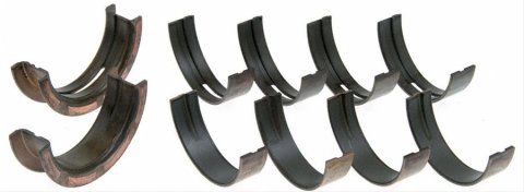 Speed-Pro Competition Series Main Bearings 130M Bearings, Series, Standard Size, Tri Metal, 3/4 Groove, Ford, 351M, 351W, 400, Set of 5