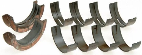 Speed-Pro Competition Series Main Bearings 134M Bearings, Series, Standard Size, Tri Metal, 3/4 Groove, Ford, Lincoln, 429, 460, Set of 5