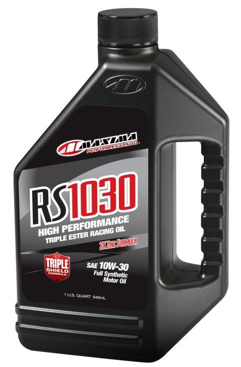 10w30 Maxima RS Full Synthetic Oil 39-01901 Engine Oil, RS, Synthetic, 10W30, Quart, Each