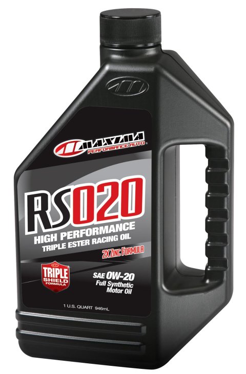 0w20 Maxima RS Full Synthetic Oil 39-14901 Engine Oil, RS, Synthetic, 0W20, Quart, Each
