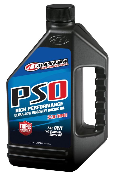 0 Maxima PS0 Ultra-Low Viscosity Racing Oil 39-03901 Engine Oil, PS0, Full Synthetic, 0W, Quart, Each