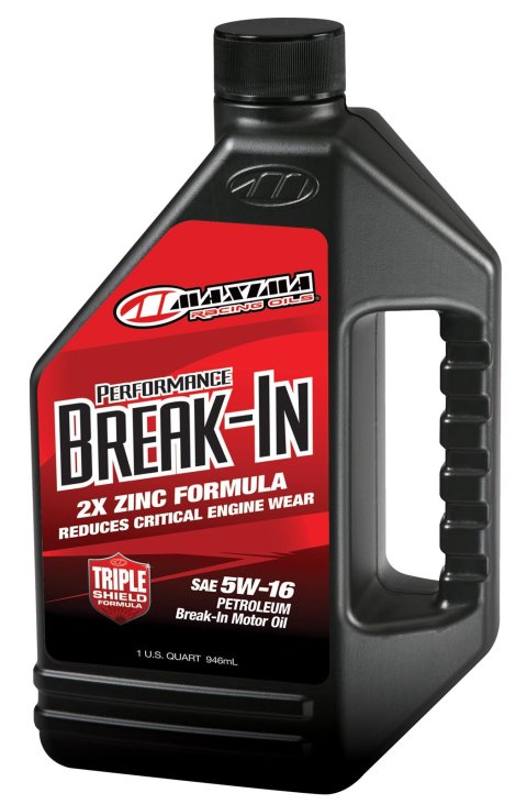 5w16 Maxima PERFORMANCE BREAK-IN Oil 39-09901 Engine Oil, Performance Break-In, Mineral, 5W16, Quart, Each