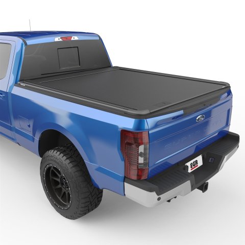 EGR RollTrac Manual Tonneau Covers for 2017-2024 F-250 SUPER DUTY, F-350 DUTY - RT040031ML Cover, RollTrac, Manual, 6 3/4 ft. Bed Length, Hard Cover, Black, Retractable, Aluminum, Ford, Each