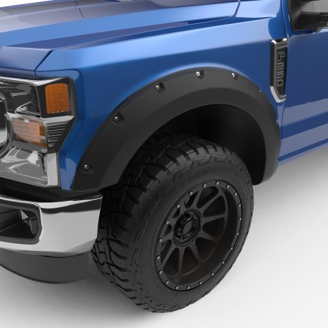 EGR No-Drill Bolt-On Look Fender Flares 793914 Flares, Bolt On Look, ABS Plastic, Black, 2.00 in. Wide, Ford, Front and Rear, Set of 4
