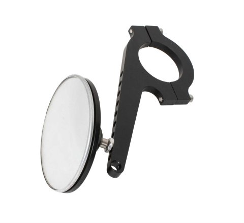 JOES Racing Products Side View Mirrors 11222 Mirror, Blindspot, Convex, Manual, Round, 3 in. Diameter, Black Housing, for 1 1/2 in. Roll Bar