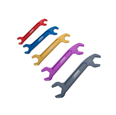 JOES Racing Products Double-Ended AN Wrenches 18000 Wrenches, AN, Double Open End, Aluminum, Set