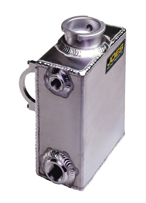 JOES Racing Products Expansion Tanks 45002 Tank, Rectangular, 1 qt. Capacity, Aluminum, Natural, Recirculating, Each