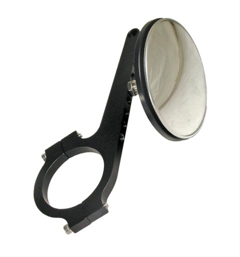 JOES Racing Products Side View Mirrors 11224 Mirror, Blindspot, Convex, Manual, Round, 3 in. Diameter, Black Housing, for 1 3/4 in. Roll Bar