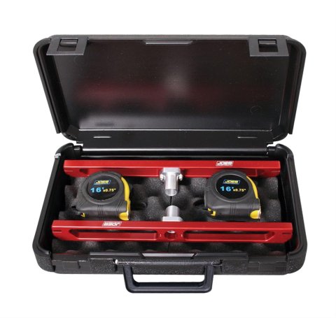 JOES Racing Products Kart Toe Gauge Kits 32615 Kit, Alignment, Aluminum, Red Anodized, Billet Adapters, 5/8 Diameter, Tapes, Case, JOES, Kit
