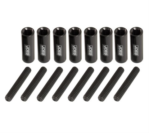 JOES Racing Products Valve Cover Fasteners 34349 Fasteners, 1/4 in. Drive Design, Aluminum/Steel, Black Anodized, 1/4 in.-20, Set of 8