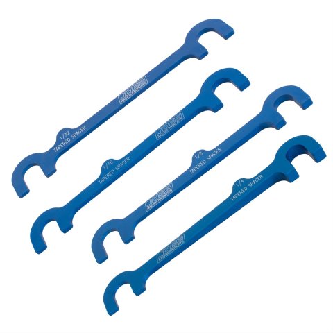 JOES Racing Products Tapered Control Arm Spacers 14250 Spacers, Tapered, Dual Mount, Aluminum, for Arms with 6.000 in. Centers, Kit