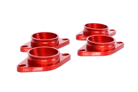 JOES Racing Products Carburetor Adapters 25853-TSO Carb Adapters, Micro Sprint Suzuki Carb Adapters, Red, TSO
