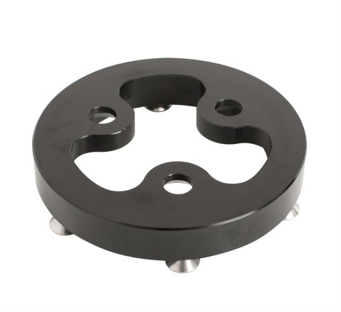 JOES Racing Products Momo Steering Wheel Hub Adapters 13411 Adapter, 6-bolt, Aluminum, Black Anodized, Kit