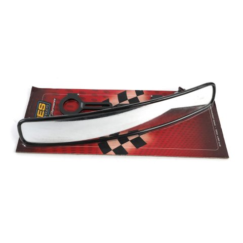 JOES Racing Products Wide-Angle Rear View Mirrors 11282 Mirror, View, Wide Angle, Rectangular, Manual, Black Steel Housing, Kit