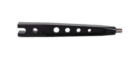 JOES Racing Products Aluminum Shift Levers 17000 Lever, 7 in., Straight, Black, Aluminum, 3/8-16 in. Ball Thread Size, Fits 2-Bolt Manuel Attachment