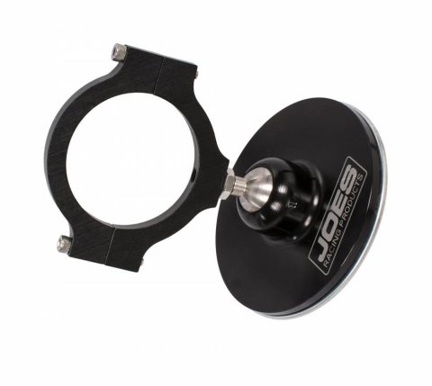 JOES Racing Products Side View Mirrors 11214 Mirror, Blindspot, Convex, Manual, Round, 3 in. Wide, Black Aluminum, For 1 3/4 in. Roll Bar, Each