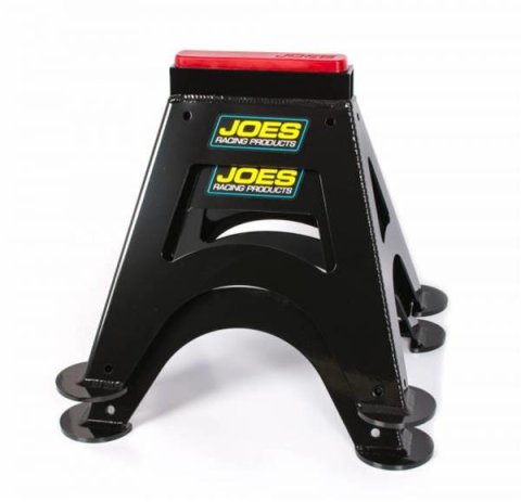 JOES Racing Products 1,000 Lbs Jack Stands 55500-B Stands, 1-ton Capacity, Aluminum, Black, 14.00 in. Extended Height, Pair