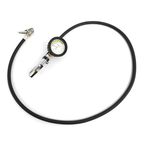 JOES Racing Products Pro Tire Gauges 32486 Pressure Gauge, Series, Remote Inflator, Glow-In-The-Dark, Analog, 0 - 60 psi, 2.50 in. Diameter, Each