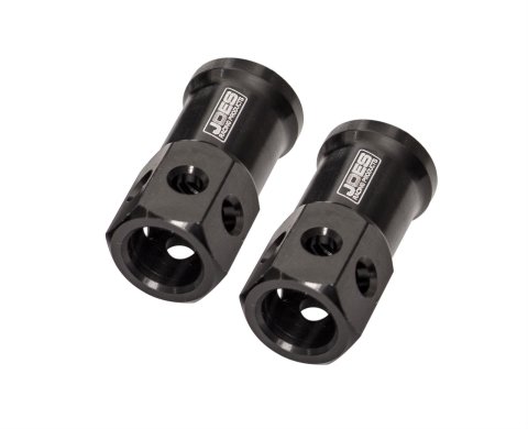 JOES Racing Products Quick-Change Gear Cover Fasteners 34359 Fasteners, Quick Change Cover, 3/8-16, Aluminum, Black, Pair