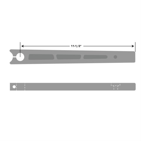 JOES Racing Products Micro Sprint Torsion Arms 25935 Arm, Sprint, Driver Side Rear, Aluminum, Black Anodized, 11.5 in. Length, Each