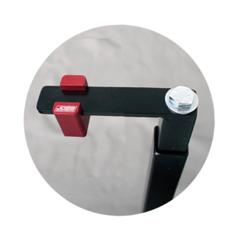 JOES Racing Products Clamp-On Radiator Brackets 36501 Bracket, Clamp-On, Billet Aluminum, Black Powdercoated, 1 1/4 in. Clamp Size, Each